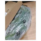 JOJOLEE 72inch Snowed Norfolk Pine Christmas Garland, PreLit Artificial Garland with LED Timer Lights & 8 Modes, Battery Operated Dual-Tone Greenery for Fireplace Mantel, Stair, Indoor Outdoor Decor