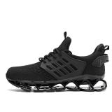 Mens Walking Shoes Slip on Blade Tennis Casual Fashion Trail Running Sneakers Comfort Non Slip Work Sport Athletic Trainers Black 11