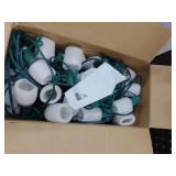 Hohean 50 FT C9 LED Christmas Lights Outdoor With Clips, Large Bulb String Lights, Warm White Roofline Lights for House and Garden Xmas Decoration