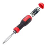 SHARDEN Multi Screwdriver 13-in-1 Screw Driver Adjustable Screwdriver Set Multitool All in One with Torx Security, Flat Head, Phillips, Hex, Square and 1/4 Nut Driver