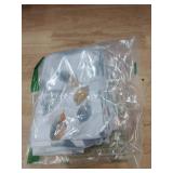 Inselnwald Watercolor Leaves Print Valance for Windows, Grey Floral Printed Short Curtains Valances Rod Pocket for Kitchen Bathroom Cafe Window Treatment 52 x 18 Inches, Orange/Gray