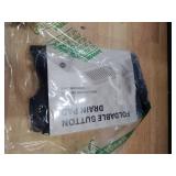 ZJWZLG Faucet Mat for Kitchen Sink, 17.7\"X5.5\" Silicone Sink Splash Guard with Soap Holder, Snap-On Design & 7Â°slope Fast Drain, Folding Sink Faucet Mat for Universal Kitchen Bathroom Sinkï¼B