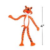 Rhode Island Novelty 4\" Bendable Zoo Animals | 12 Per Order