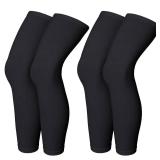 Skylety Compression Leg Sleeve Full Length Leg Sleeves Sports Cycling for Men Women, Running, Basketball(S,Black)