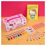 Hello Kitty Colored Pencils Art Supplies Kids Drawing Kit School Supplies Painting Kit Girls Drawing Pencils Art Kit Travel Case with Crayons Arts and Crafts for Kids 4-12 (Pink)
