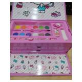 Hello Kitty Colored Pencils Art Supplies Kids Drawing Kit School Supplies Painting Kit Girls Drawing Pencils Art Kit Travel Case with Crayons Arts and Crafts for Kids 4-12 (Pink)
