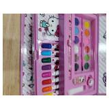 Hello Kitty Colored Pencils Art Supplies Kids Drawing Kit School Supplies Painting Kit Girls Drawing Pencils Art Kit Travel Case with Crayons Arts and Crafts for Kids 4-12 (Pink)