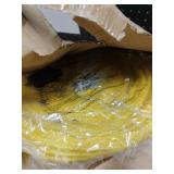 BRIGHTDECK Outdoor Christmas Ornaments, Lighted Pop-Up Outdoor Holiday Ball Decoration with 80 LED Lights, 8 Light Modes, Lighted Collapsible Holiday Decorations for Yard, Home (Yellow)