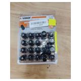 Dorman 711-355C Matte Black Spline Drive Lock Set M12-1.50 Compatible with Select Models, 20 Pack
