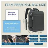 Lossga for Spirit Airlines Personal Item Bag 18x14x8 Inches Travel Bag Mens Travel Backpack for Women Fit Up to 17 inch laptop Backpack With Usb Charging Port Carry on Flight Approved