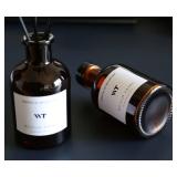 WEALD TRIBE Reed Diffuser Set for Bathroom Air Fresheners, Oil Diffuser Sticks | French Black Juniper & Cedar Scent 4.0 fl oz Home Fragrance with Sticks Defusers | House Bedroom Office Shelf Decor