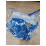 LEGEND SANDY Tough Dog Toys, Stuffed Chew Large Dog Toys to Keep Them Busy, Interactive Squeaky Tug of War Doggie Toy, Crinkle Blue Octopus