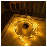 Hypestar Lighted Garland with Birch Branches 6FT 48 Warm Lights, Lighted Birch Garland with Timer,Pre Lit Birch Garlands for Bedroom Wall Chrismtas Indoor Decorations (Remote Control-721)