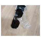 BAODAREN Trendy Aviator Sunglasses for Women Men Hexagonal Square Thick Frame Double Bridge Sun Glasses Shades BS1300 (Black/Brown)