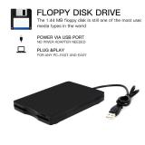 YEY Floppy Disk Reader USB 3.5-inch FDD 1.44 MB Portable for PC Laptops Windows/XP/7/8/10/11 Plug and Play