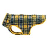 RC Pets Double-Layered, Adjustable Tundra Fleece | 16 Inches, Marigold Plaid
