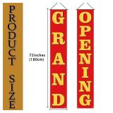 Grand Opening Decorations Outdoor Red Grand Opening Porch Sign Banner New Store Restaurant Grocery Cafes Shop Advertising Business Start Sign