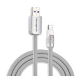 chubbycable Chubby 2.0 USB C 120W Fast Charging Cable Silicone Soft Durable USB C Cable Extra Thick Charger Cord Compatible with iPhone 17-15 Series iPad, Gray, USB-A to Type-C, 3.3FT