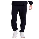 Russell Athletic Mens Dri-Power Hemmed Elastic Closed Bottom Fleece Sweatpants, Black (Pockets), X-Large US