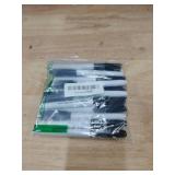 Amazon Basics Fine Tip Point Permanent Markers for Office, School, and Home Use, Black, 12 Pack