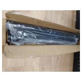 CorkLatta Black Shower Curtain Rod 31 to 80 Inch,1 Inch Diameter Adjustable Spring Tension Stainless Steel Telescoping Rod,Easy Install,No Rust