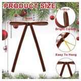 DIYDEC 24PCS Velvet Christmas Bow Ornament 5 x 7 Inch Xmas Wreath Ribbon Bows Christmas Tree Hanging Crafts Gift Bows Pendants for Holiday Home Outdoor Indoor Party Garland Decoration(Brown)