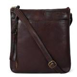 Leather Crossbody Bags for Women - Ladies Sling Handbags - Medium Cross body Purses Handbags - Purses For Women (Washed Brown)