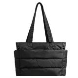 charlore Tote Bag for Women, Puffer Quilted Handbag with Compartments Lightweight Puffy Tote Shoulder Bag for Travel, Work, Gym
