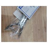 Hole Punch 2\" Reach 1/8 inch Single Hole Punch,Heavy Duty Hole Puncher Single,Portable Hand Held Long Paper Punch for Paper Cards Plastic Cardboard (Silver) (1/8\"-3mm Hole)