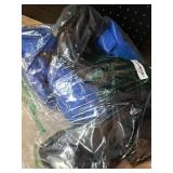 Kanayu 14 Pcs Boxing Set 16 Ounce Boxing Gloves Headgear Helmet Hand Wraps Mouth Guards Equipment for Adults Youth Beginners Training Equipment Gifts(Black, Blue)