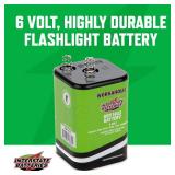 Interstate Batteries 6V HD Lantern Flashlight Battery (6-Pack) 6 Volt 7000 mAH Square Shape Beam Light (Spring Terminals) Camping, Hiking, Household, Lamps, Outdoors (DRY1403)