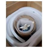 Tip of starfish arm broken off  Sea Glass Christmas Tree,8.6 inches Mini Christmas Tree with Lights,Beach Nautical Themed Seaglass Blue Christmas Tree for Table top, Christmas Decorations Indoor