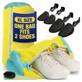 2 Pcs Shoe Washing Machine Bag â 360Â° Deep Clean, Reusable Laundry Bag for Washer and DryerâSneaker Cleaner Bag (Yellow)