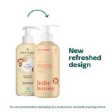 ATTITUDE 2-in-1 Shampoo and Body Wash for Baby, EWG Verified, Dermatologically Tested, Vegan, Pear Nectar, 16 Fl Oz