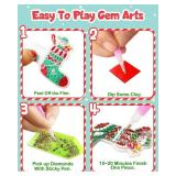 Diamond Painting Advent Calendar 2025 Girls, Adult, Women, 24pcs Diamond Art Keychains by Numbers, DIY Gem Arts and Crafts for Girls Ages 4-8, 8-12
