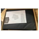 Amazon Basics Waterproof Car Back Bench Seat Cover Protector for Dog - 56 x 47 inch, Black