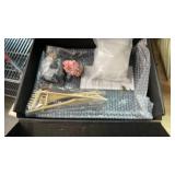 Earthy Blendz Zen Garden for Desk â Mini Japanese Rock Garden with Crystals, Bonsai Tree & Sand Tools, 11x7.5in Stress Relief Desk Decor, Meditation & Relaxation Gift Set (Black)