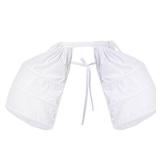 Hercicy Women Petticoat Victorian Dress Bustle Cage Skirt Under Dress Pannier Petticoat for Rococo Victorian Prom Evening(Single,Small) White