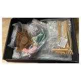 Yoquare Mini Zen Garden, White Sand, 10\" x 7\" Rectangular Plastic Tray with Meditation Accessories