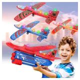 Fuwidvia 3 Pack Airplane Launcher Toys, 13.2