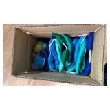 2 PCS Pre-Strung 3D Felt Happy Birthday Banner - Reusable Blue and Green Happy birthday Decorations Sign,Handmade Wool Felt Ball Garland, Pom Pom Garland, Party Decor, Photo Prop