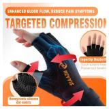 NEVVIS Compression Gloves Women Men, Arthritis Gloves for Women for Pain, Carpal Tunnel, Swelling Edema, Tendonitis...1 Pair