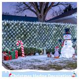 JMEXSUSS 200 LED Cool White Net Lights for Bushes, 9.8 ft x 6.6 ft Christmas Net Lights Outdoor Mesh Light Connectable with Remote Plug in for Christmas Tree Garden Bush Decor