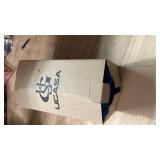 UGS UGASA Pack of 2, Velvet Pillow Covers Striped, Soft Textured Throw Cushion Case Set, Accent Corduroy Lumbar Pillowcases with Hidden Zipper for Home Decor Indoor Outdoor (12\"x20\", Navy Blue)