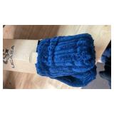 UGS UGASA Pack of 2, Velvet Pillow Covers Striped, Soft Textured Throw Cushion Case Set, Accent Corduroy Lumbar Pillowcases with Hidden Zipper for Home Decor Indoor Outdoor (12\"x20\", Navy Blue)