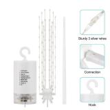 Tiandirenhe Hanging Starburst Light,112 LED Firework Fairy Starburst String Lights LED Meteor Lights with Remote, 8 Lighting Modes Operated, Starry Light for Garden Party Christmas (Multicolor)