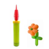 BIDEX Balloon Pump Handheld Two-Way Dual Action, Air Pump Portable Manual Balloon Inflator Pump, Double Action Balloon Pump, Hand Blower Air Pumper for Balloons, Inflatable Cushions, Toys, Gifts,Green