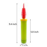 BIDEX Balloon Pump Handheld Two-Way Dual Action, Air Pump Portable Manual Balloon Inflator Pump, Double Action Balloon Pump, Hand Blower Air Pumper for Balloons, Inflatable Cushions, Toys, Gifts,Green