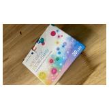 BEEWIN Upgrade Globe String Lights,10FT 30 LED USB Fairy Lights,8 Modes Crystal Crackle Ball Lights,Waterproof Decorative Christmas Lights for Indoor,Outdoor,Bedroom,Classroom,Wedding,Party,White