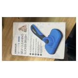 Swihauk Self Cleaning Slicker Brush - Skin Friendly Deshedding Grooming Tool for Dogs & Cats, Suitable for Shedding & Haired Pets, with Pet Supplies Accessories, Blue